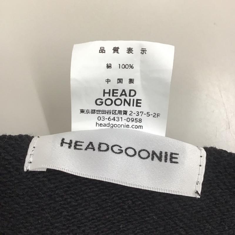 ヘッドグーニー HEADGOONIE トレーナー 長袖 長袖トレーナー スウェット クルーネック リブスウェットカットソー L プリント 黒 / ブラック /  メンズ USED 古着 中古 10113172