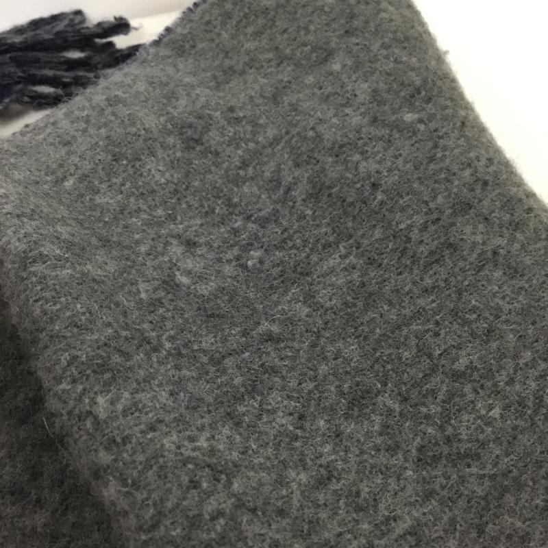 ヴィヴィアンウエストウッド Vivienne Westwood マフラー マフラー ウール ナイロン オーブ フリンジ  灰 / グレー / X 紺 / ネイビー /  レディース USED 古着 中古 10151188