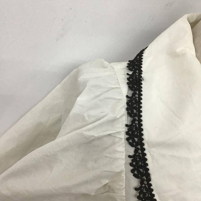 ザラ ZARA ワンピース ロングスカート 8741 901 250 フレアスリーブ ビッグカラー 半袖 S 無地 白 / ホワイト / X 黒 / ブラック /  レディース USED 古着 中古 10107161