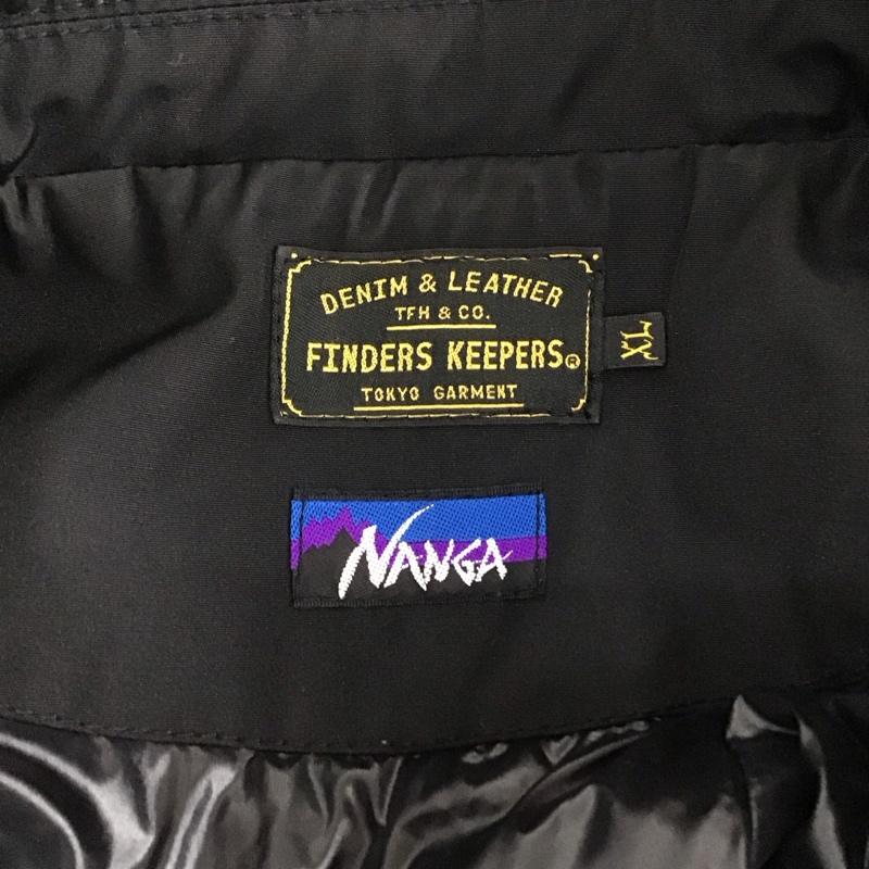 ナンガ NANGA ジャケット、上着 ジャケット、ブレザー ロングジャケット ナイロンジャケット アウター カラージャケット XL ロゴ、文字 黒 / ブラック /  メンズ USED 古着 中古 10119494