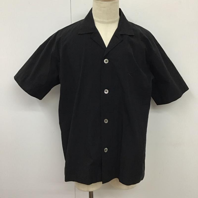ダブリューピー WP シャツ、ブラウス 半袖 sd01-b03004 オープンカラーシャツ 半袖シャツ M ロゴ、文字 黒 / ブラック /  メンズ USED 古着 中古 10116552