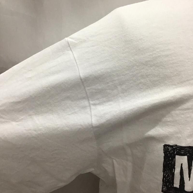 ショット schott Tシャツ 半袖 半袖カットソー プリントTシャツ クルーネックカットソー M プリント 白 / ホワイト /  メンズ USED 古着 中古 10120537