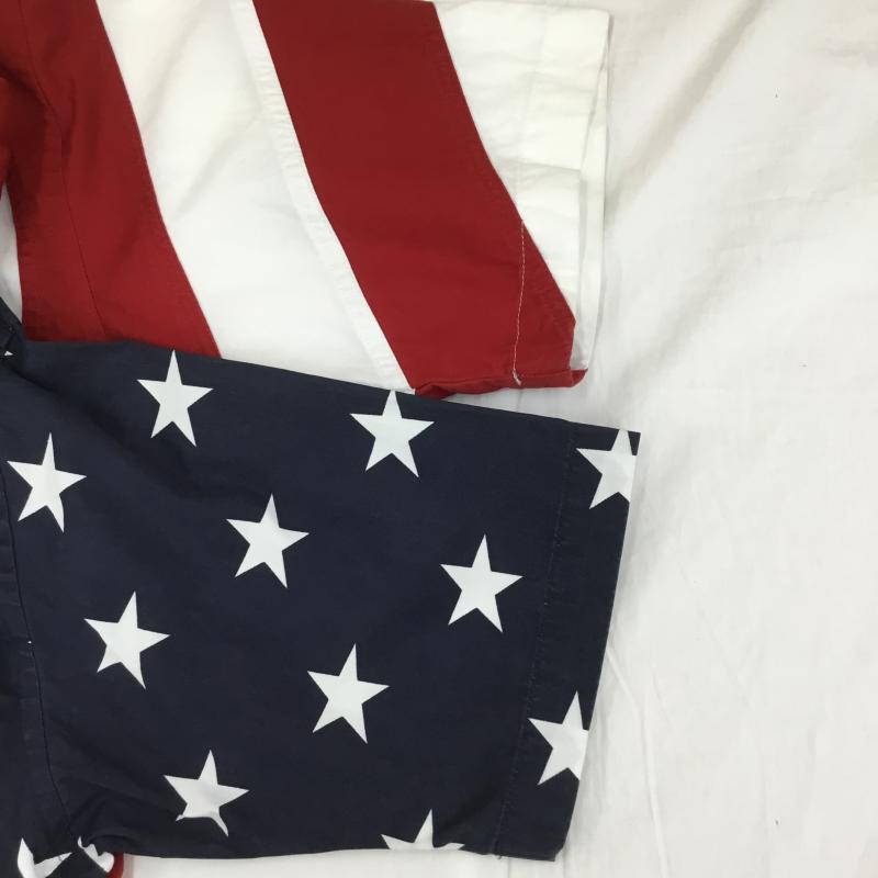 ユーズドクロージング used clothes シャツ、ブラウス 半袖 RED HEAD USA　星条旗 M 総柄 白 / ホワイト / X 赤 / レッド / X 紺 / ネイビー /  メンズ USED 古着 中古 10129003