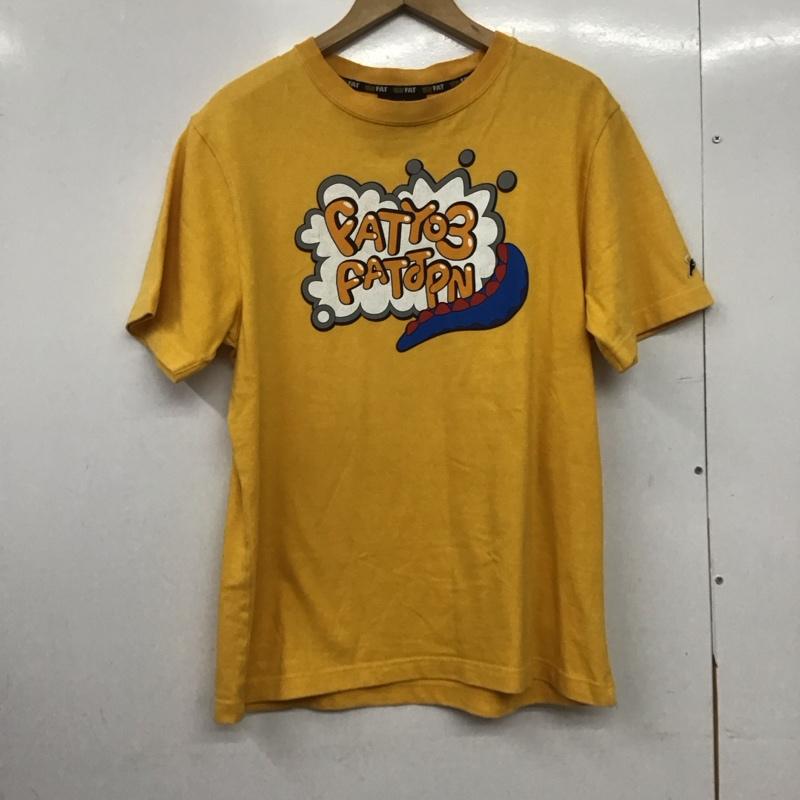 エフエイティー FAT Tシャツ 半袖 M プリント 黄 / イエロー /  メンズ USED 古着 中古 10145671