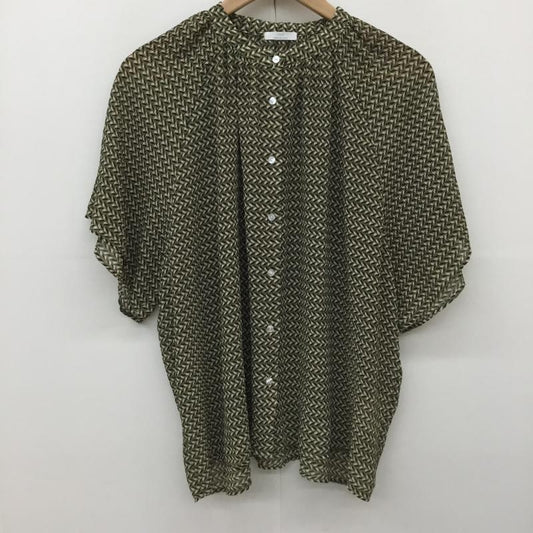 アーバンリサーチ URBAN RESEARCH シャツ、ブラウス 半袖 IT25-23B005 URBAN RESEARCH ITEMS FREE 総柄 緑 / グリーン / X 茶 / ブラウン /  レディース USED 古着 中古 10144389