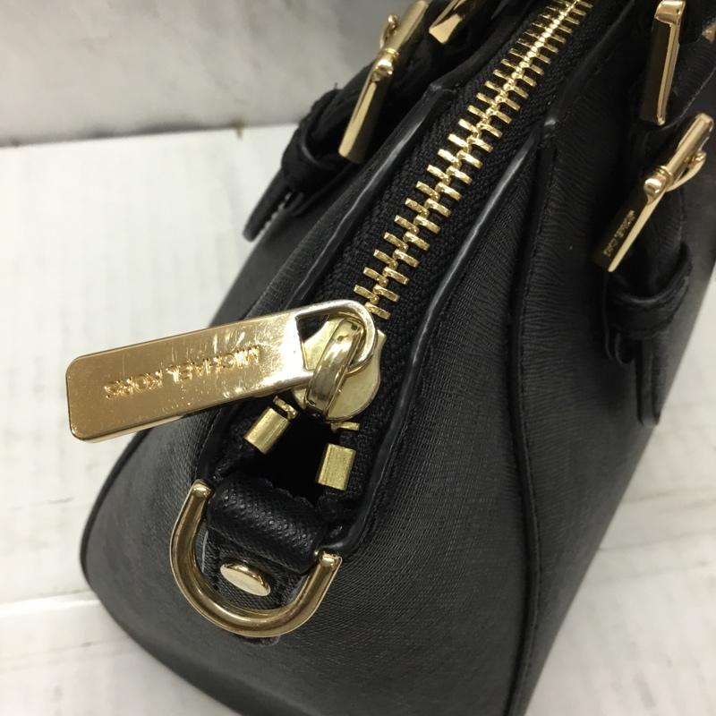 マイケルコース MICHAEL KORS ハンドバッグ ハンドバッグ 35S8GC6M2L ショルダー 2WAY ロゴ、文字 黒 / ブラック / X 金 / ゴールド /  レディース USED 古着 中古 10109118