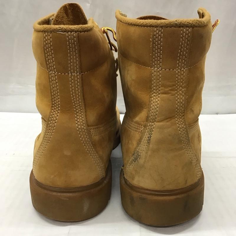 ティンバーランド Timberland ブーツ ショートブーツ 10066 6インチベーシックブーツ 10W レースアップ US：10 ワンポイント キャメル / キャメル /  メンズ USED 古着 中古 10115664