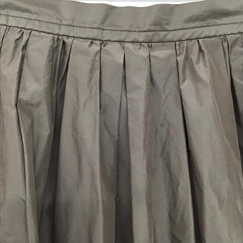 グリーンレーベルリラクシング green label relaxing スカート ひざ丈スカート ロングスカート フレアスカート カジュアルスカート 36インチ 無地 茶 / ブラウン /  レディース USED 古着 中古 10142669