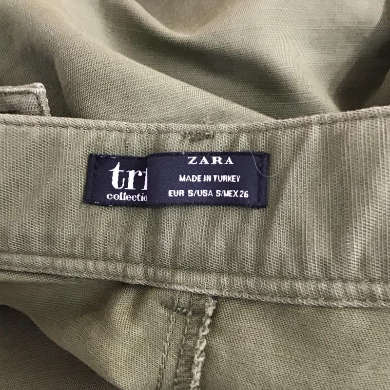 ザラティーアールエフ ZARA TRF パンツ ワークパンツ、ペインターパンツ ミリタリーパンツ ワイドパンツ カジュアルパンツ ストレートパンツ S 無地 カーキ / カーキ /  レディース USED 古着 中古 10117833