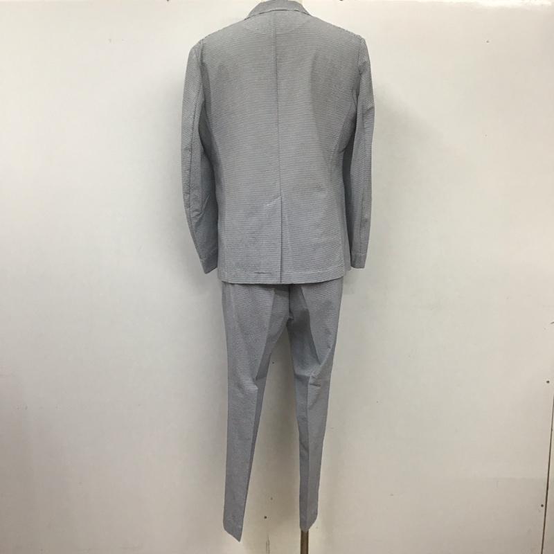 アディダス adidas セットアップ セットアップ セットアップ カジュアルジャケット カジュアルパンツ 2点セット L ボーダー柄 白 / ホワイト / X 青 / ブルー /  メンズ USED 古着 中古 10113780