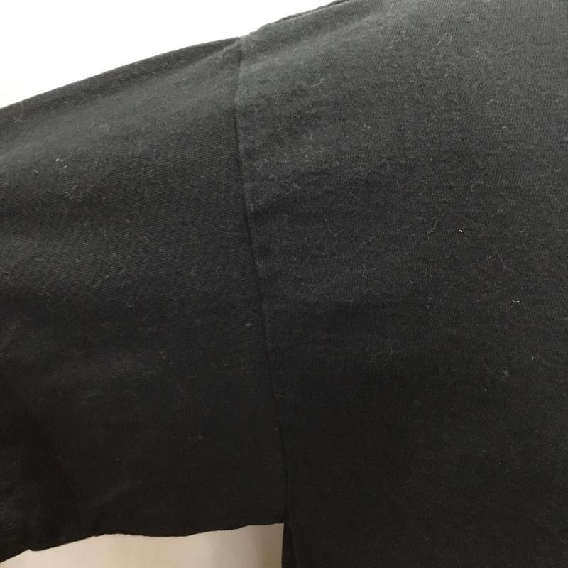 フラグスタフ FLAGSTUFF Tシャツ 半袖 半袖カットソー プリントTシャツ クルーネックカットソー L プリント 黒 / ブラック /  メンズ USED 古着 中古 10120114