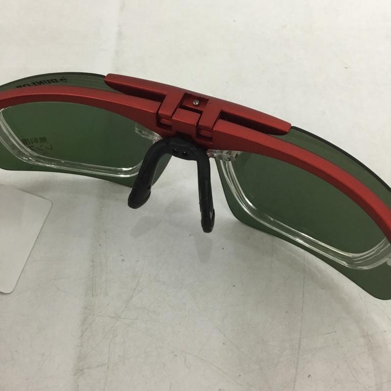 ダンロップ DUNLOP めがね・サングラス サングラス DU-010 スポーツサングラス ミラーレンズ ロゴ、文字 赤 / レッド /  メンズ USED 古着 中古 10140537