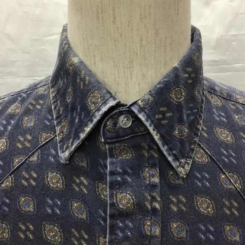 古着 USED シャツ、ブラウス 長袖 長袖シャツ カラーシャツ ポケットシャツ 長袖カットソー 総柄シャツ L プリント マルチカラー / マルチカラー /  メンズ USED 古着 中古 10120696
