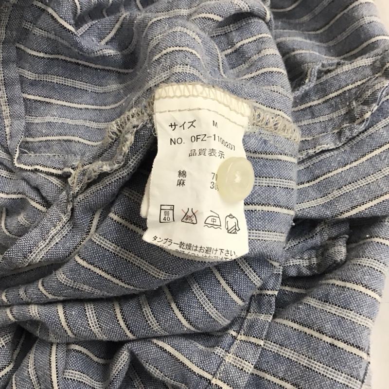 サマンサモスモス Samansa Mos2 ワンピース ロングスカート 半袖シャツワンピース ロングワンピース ノーカラーシャツワンピース M ストライプ マルチカラー / マルチカラー /  レディース USED 古着 中古 10113806