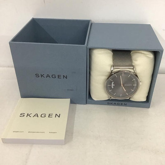 スカーゲン SKAGEN 腕時計 アナログ（クォーツ式） SKW6396 HOLST 箱有 ロゴ、文字 銀 / シルバー /  メンズ USED 古着 中古 10134348