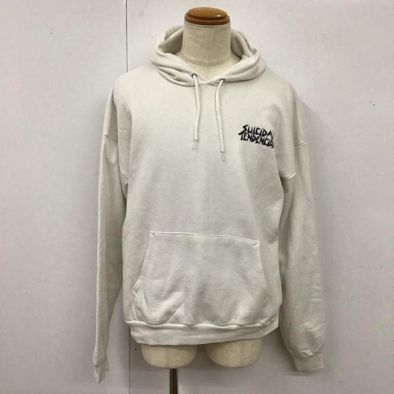 古着 USED パーカー 長袖 90s usa suicidaltendenies 長袖パーカー スウェット XL ロゴ、文字 白 / ホワイト /  メンズ USED 古着 中古 10119134