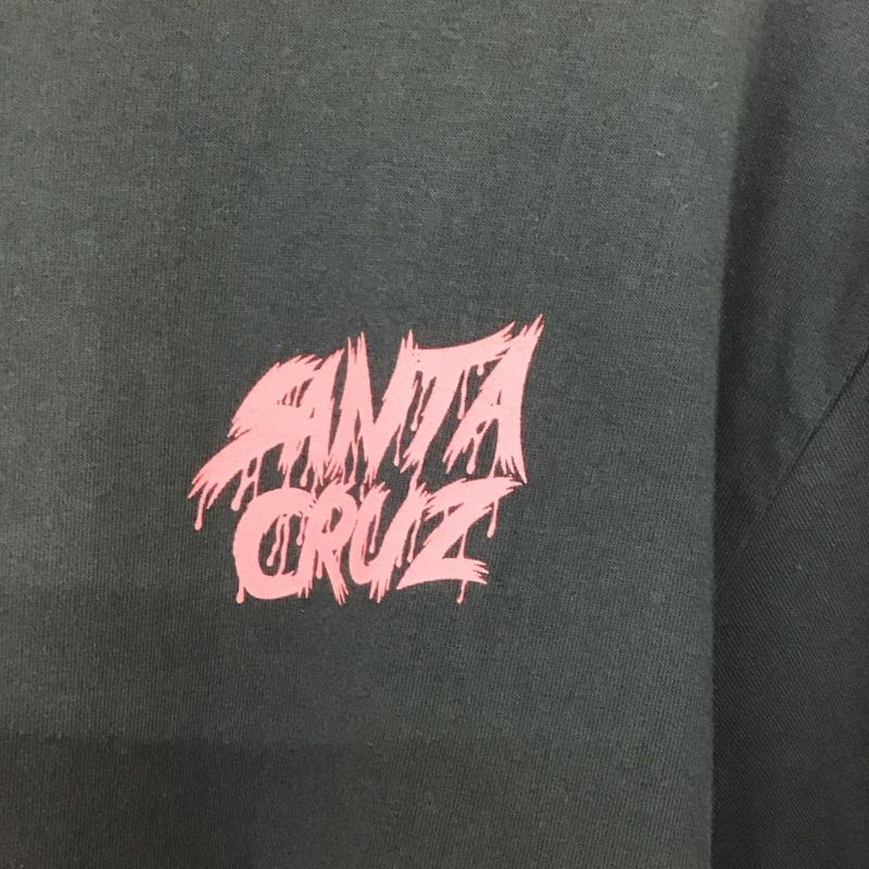 サンタクルーズ SANTA CRUZ Tシャツ 半袖 半袖カットソー プリントTシャツ クルーネックカットソー L ロゴ、文字 緑 / グリーン /  メンズ USED 古着 中古 10136156