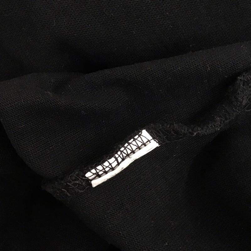 ザラ ZARA カットソー 半袖 サイドスリット L 無地 黒 / ブラック /  レディース USED 古着 中古 10112051