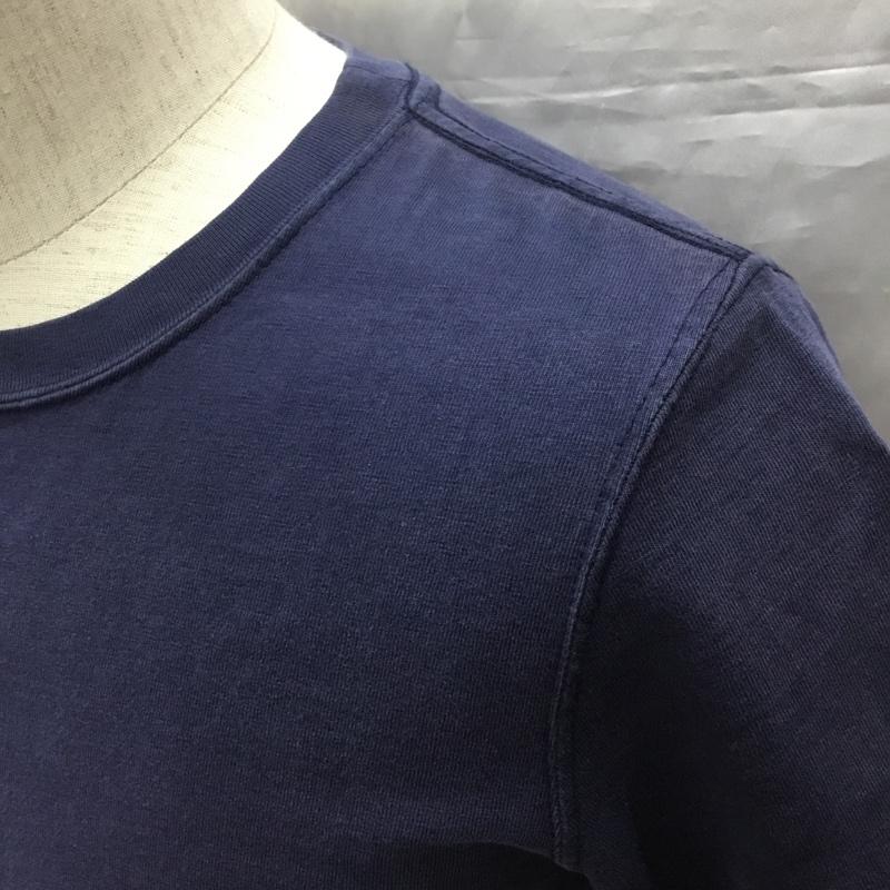 レミ レリーフ REMI RELIEF Tシャツ 半袖 半袖カットソー プリントTシャツ クルーネックカットソー FREE 無地 紺 / ネイビー /  メンズ USED 古着 中古 10114602