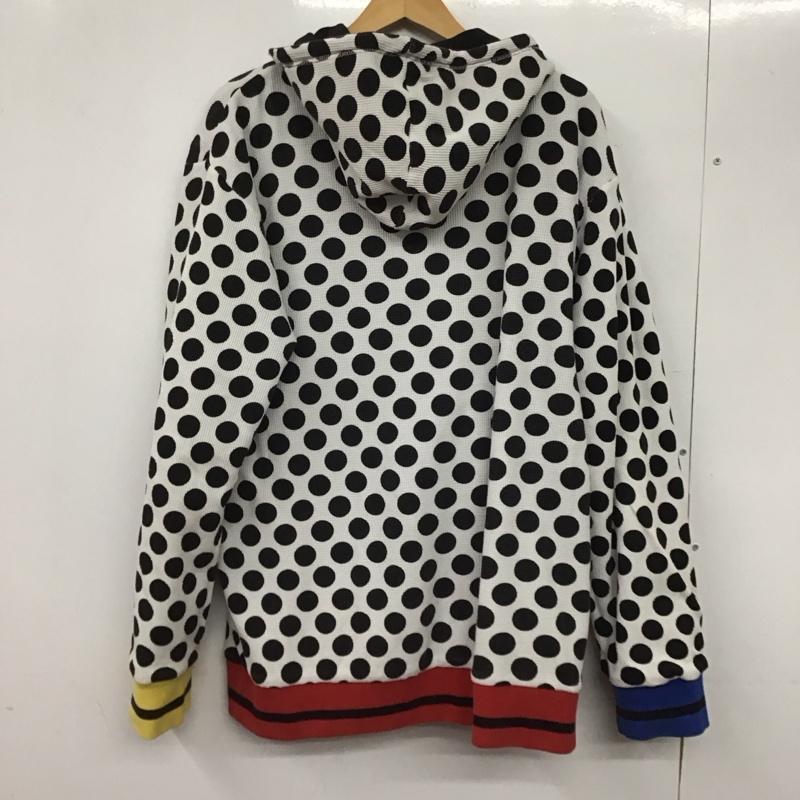 ステューシー STUSSY パーカー 長袖 ジップアップパーカー リバーシブル XL ロゴ、文字 X ドット 黒 / ブラック / X 白 / ホワイト /  メンズ USED 古着 中古 10144856