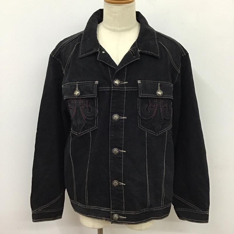 古着 USED ジャケット、上着 ジャケット、ブレザー コットン ステッチ AFFLICTION XXL ロゴ、文字 黒 / ブラック /  メンズ USED 古着 中古 10117964