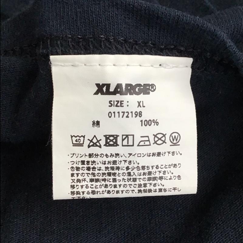 エクストララージ XLARGE Tシャツ 半袖 半袖カットソー プリントTシャツ クルーネックカットソー XL プリント 黒 / ブラック /  メンズ USED 古着 中古 10117961