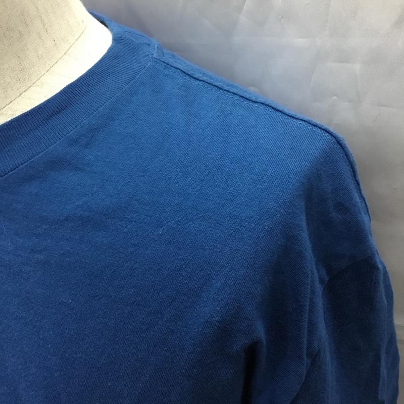 カーハート Carhartt Tシャツ 半袖 半袖カットソー プリントTシャツ クルーネックカットソー XXL ロゴ、文字 青 / ブルー /  メンズ USED 古着 中古 10108373