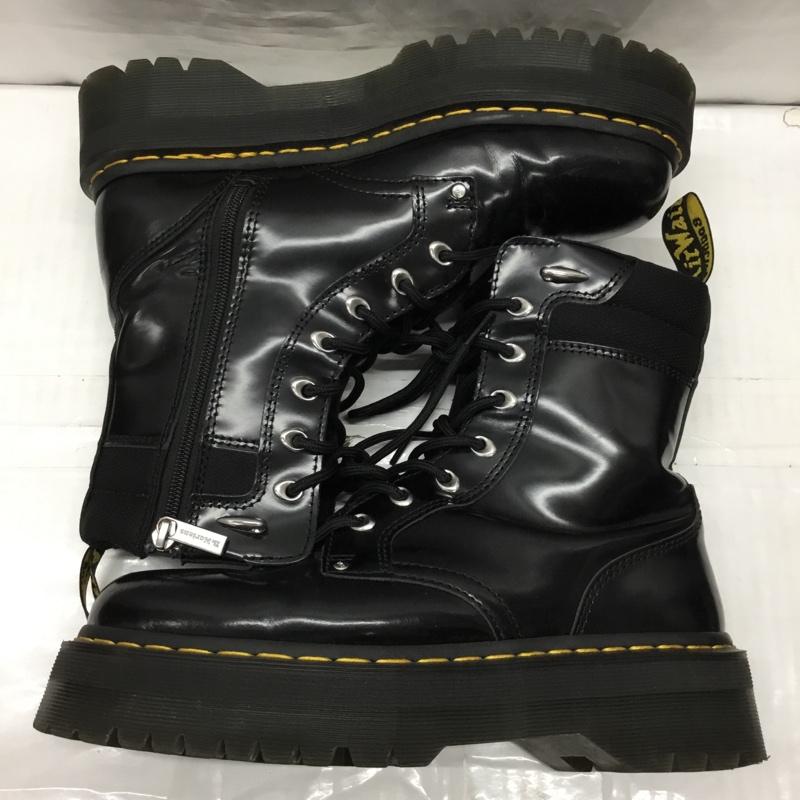 ドクターマーチン Dr.Martens ブーツ ショートブーツ AW006 サイドファスナー レースアップ UK8 US：9 無地 黒 / ブラック /  メンズ USED 古着 中古 10117005