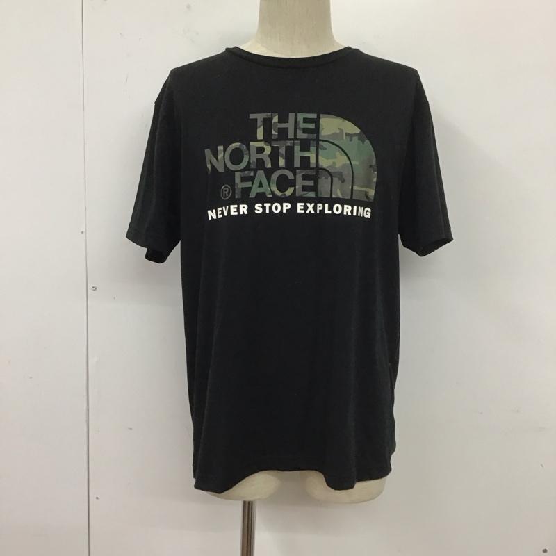 ザノースフェイス THE NORTH FACE Tシャツ 半袖 nt31622 トレッキング半袖Tシャツ 半袖カットソー プリントTシャツ XL ロゴ、文字 黒 / ブラック /  メンズ USED 古着 中古 10127310