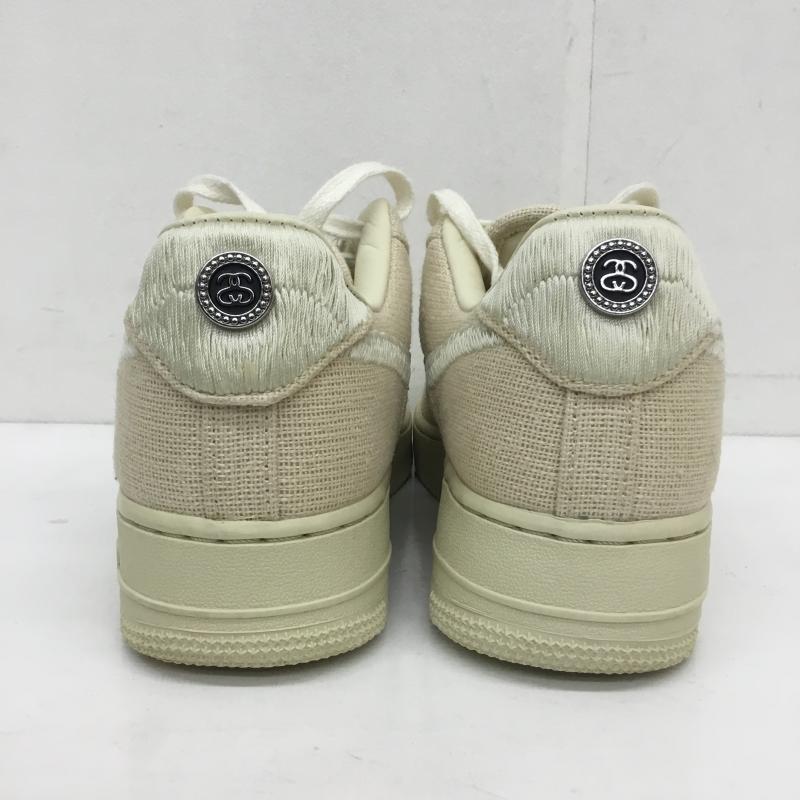 ナイキ NIKE スニーカー スニーカー CZ9084-200　Stussy × Nike Air Force 1 Low Fossil Stone　ステューシー 25.0cm ロゴ、文字 ベージュ / ベージュ /  メンズ USED 古着 中古 10129388