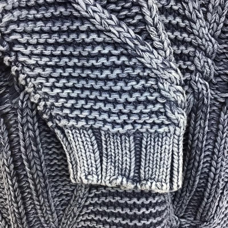 マウジー MOUSSY ニット、セーター 長袖 FREE 無地 インディゴ / インディゴ /  レディース USED 古着 中古 10121376