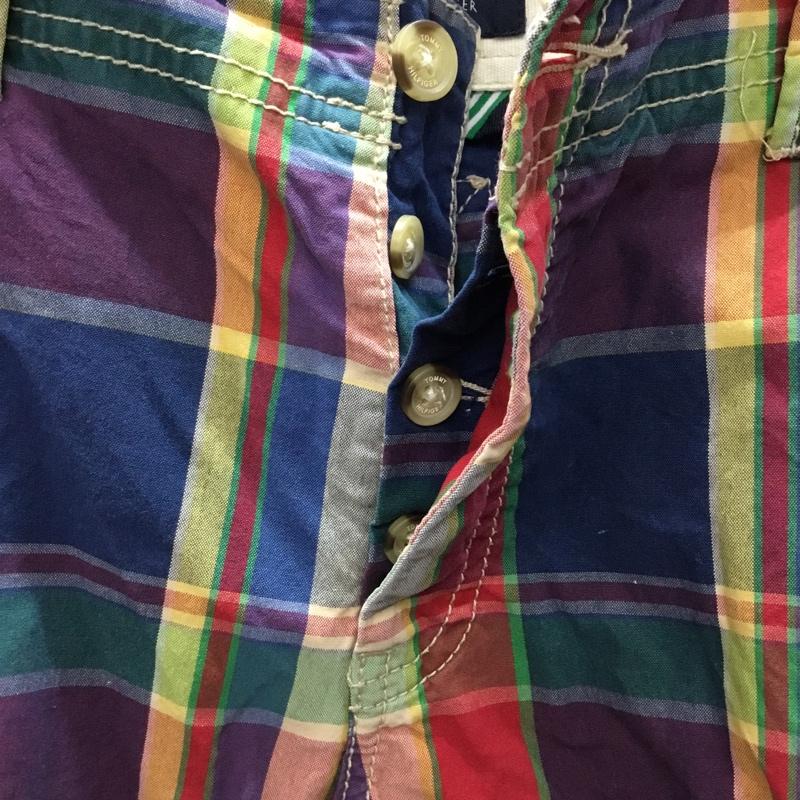 トミーヒルフィガー TOMMY HILFIGER パンツ ショートパンツ カーゴパンツ 34 チェック マルチカラー / マルチカラー /  メンズ USED 古着 中古 10118931