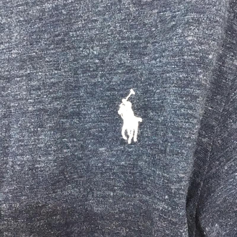 ポロラルフローレン POLO RALPH LAUREN カットソー 長袖 長袖カットソー 無地カットソー クルーネック S ロゴ、文字 紺 / ネイビー /  メンズ USED 古着 中古 10129085