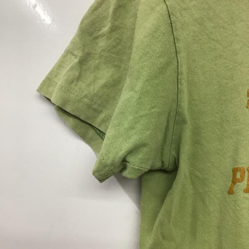 デラックスウエア DELUXEWARE Tシャツ 半袖 L プリント X ロゴ、文字 薄緑 / ライトグリーン /  メンズ USED 古着 中古 10145665