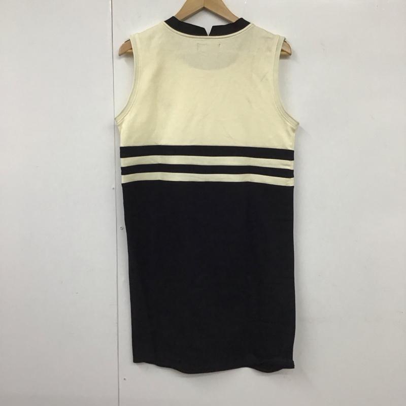 フレッドペリー FRED PERRY ワンピース ミニスカート M 無地 アイボリー / アイボリー / X 黒 / ブラック /  レディース USED 古着 中古 10130331