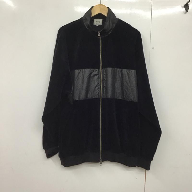 フーズフーギャラリー WHO S WHO gallery ジャケット、上着 ジャケット、ブレザー 17255PL W.W.G スタンドカラー FREE 無地 紺 / ネイビー /  レディース USED 古着 中古 10142309