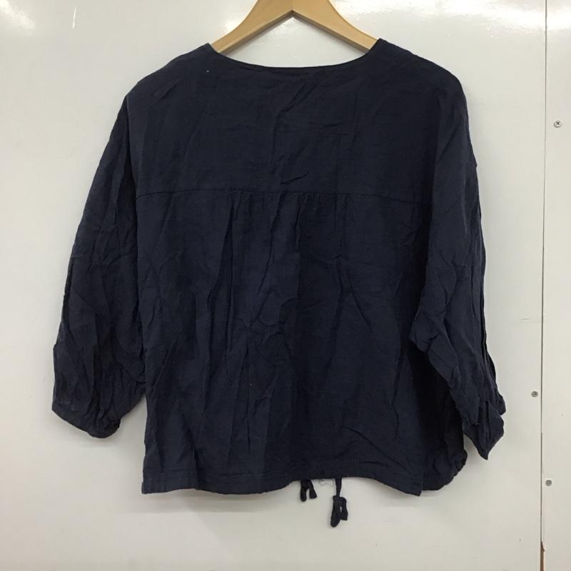 サマンサモスモスブルー Samansa Mos2 blue シャツ、ブラウス 七分袖 FREE 無地 青 / ブルー /  レディース USED 古着 中古 10146758