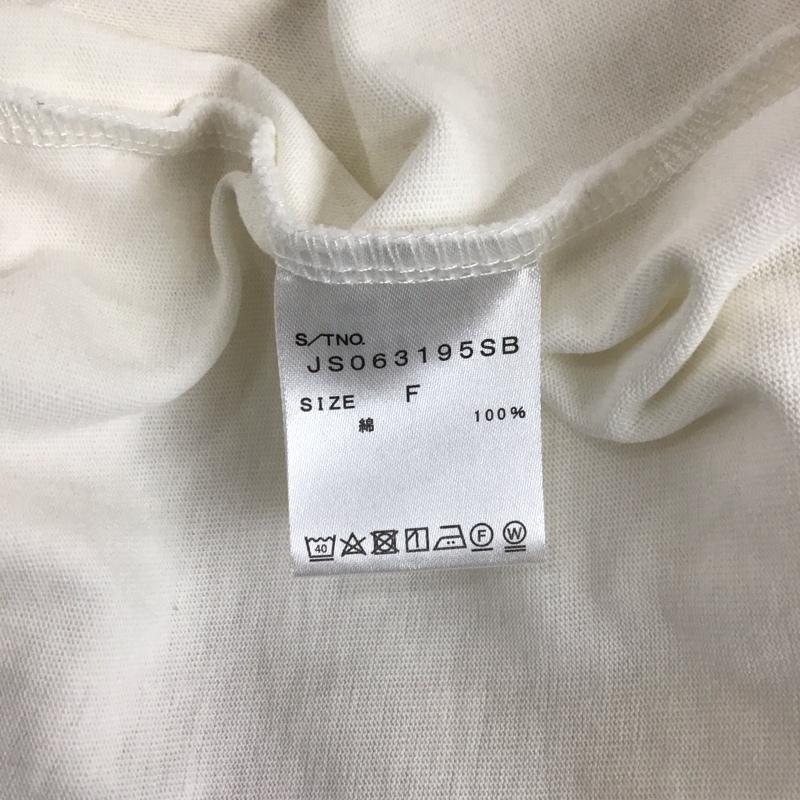 ジーナシス JEANASIS ワンピース ロングスカート js063195sb 半袖ワンピース クルーネックワンピース スリットワンピース FREE 無地 白 / ホワイト /  レディース USED 古着 中古 10109184