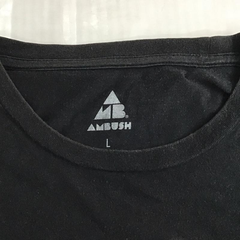アンブッシュ AMBUSH Tシャツ 半袖 クルーネック プリント L ロゴ、文字 黒 / ブラック /  メンズ USED 古着 中古 10123302
