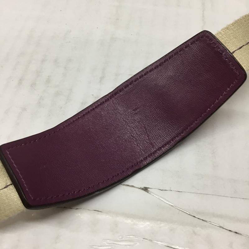 コーチ COACH ショルダーバッグ ショルダーバッグ 41664 シグネチャー ロゴ、文字 ベージュ / ベージュ / X 紫 / パープル /  レディース USED 古着 中古 10110063