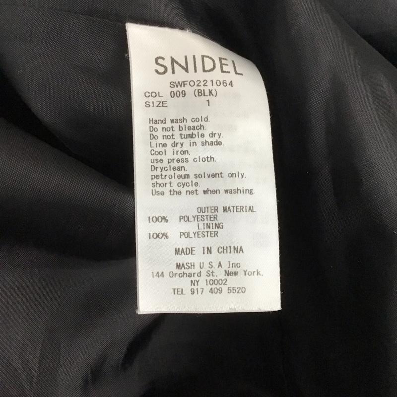 スナイデル SNIDEL ワンピース ミニスカート SWFO221064 フリルミニワンピ 五分袖 1 チェック 白 / ホワイト / X 黒 / ブラック /  レディース USED 古着 中古 10129141