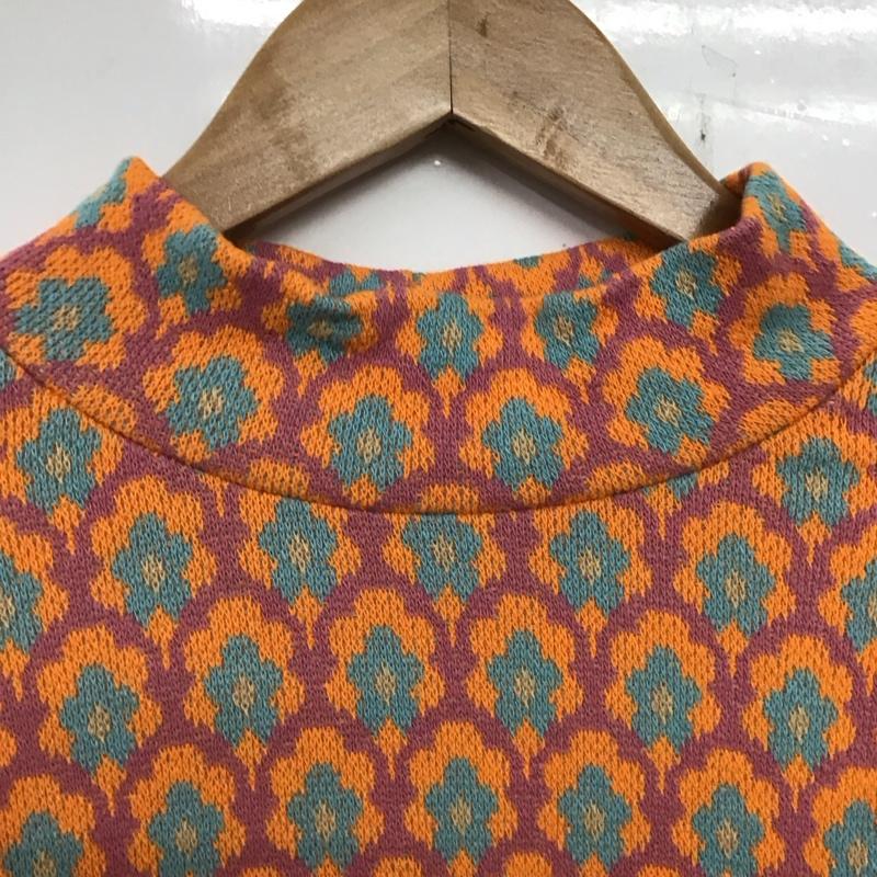 ザラ ZARA ワンピース ロングスカート 長袖ワンピース フレアスカート L プリント マルチカラー / マルチカラー /  レディース USED 古着 中古 10135446