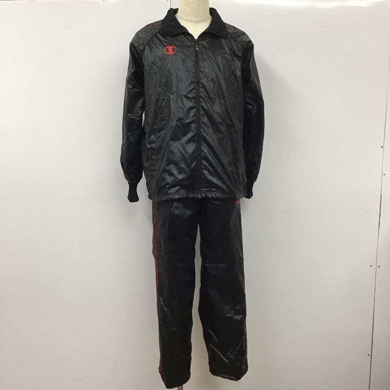 チャンピオン Champion セットアップ セットアップ cj1513 L ロゴ、文字 黒 / ブラック /  メンズ USED 古着 中古 10111994
