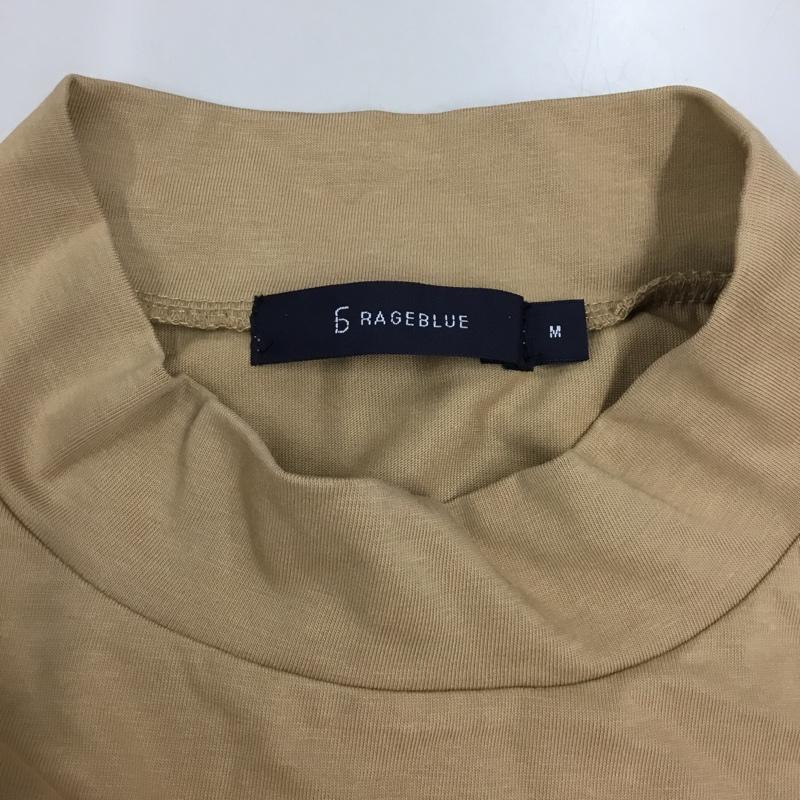 レイジブルー RAGEBLUE Tシャツ 半袖 RB024108AD モックネック M 無地 ベージュ / ベージュ /  メンズ USED 古着 中古 10117782