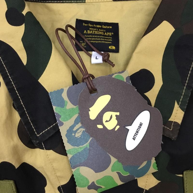 アベイシングエイプ A BATHING APE ジャケット、上着 ジャケット、ブレザー 001SHK301012M 1ST CAMO MILITARY SHIRT シャツジャケット L 総柄 マルチカラー / マルチカラー /  メンズ USED 古着 中古 10117077