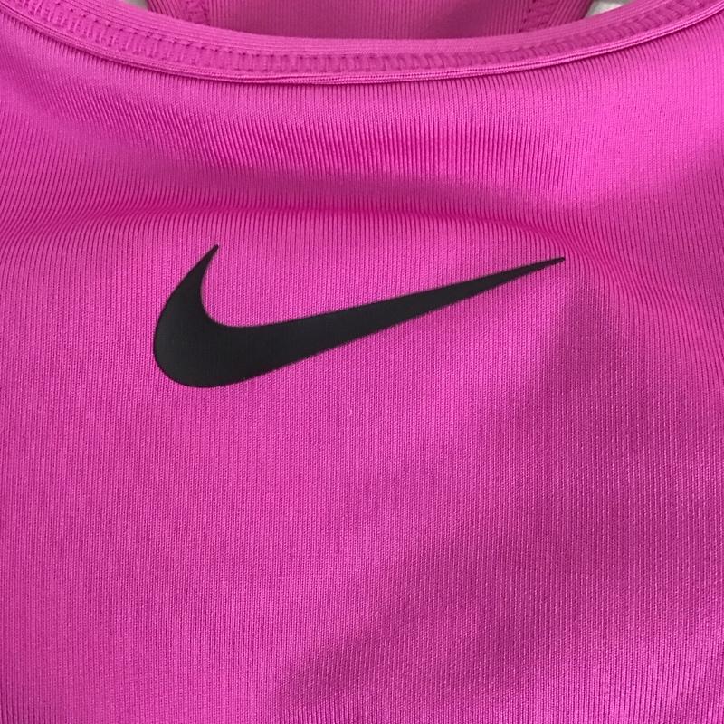 ナイキ NIKE トップス トップス 823313-623 ナイキプロ アップデーテッドブラ スポーツブラ タグ付き L ロゴ、文字 マゼンタ / マゼンタ / X 黒 / ブラック /  レディース USED 古着 中古 10135557
