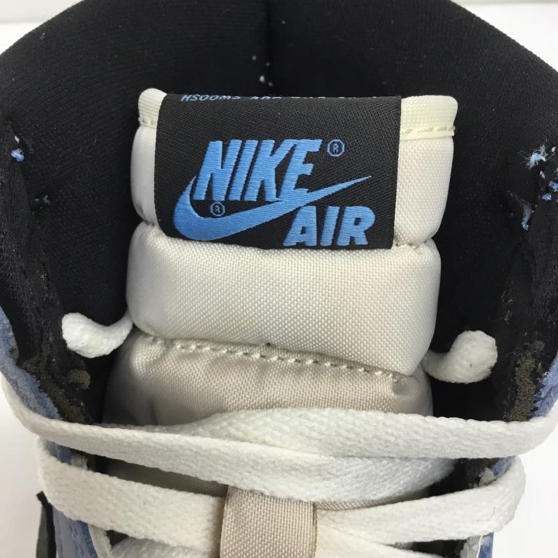ナイキ NIKE スニーカー スニーカー 555088-134 Air Jordan 1 High OG University Blue 25.5cm ロゴ、文字 白 / ホワイト / X 水色 / ライトブルー /  メンズ USED 古着 中古 10141431