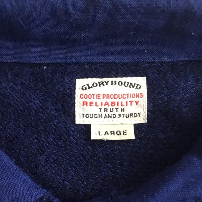 クーティー COOTIE シャツ、ブラウス 長袖 L 無地 青 / ブルー /  メンズ USED 古着 中古 10108064