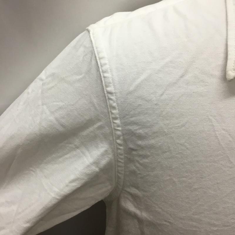 ハリウッドランチマーケット HOLLYWOOD RANCH MARKET シャツ、ブラウス 長袖 長袖シャツ カラーシャツ ポケットシャツ 長袖カットソー 1 ロゴ、文字 白 / ホワイト /  メンズ USED 古着 中古 10116845