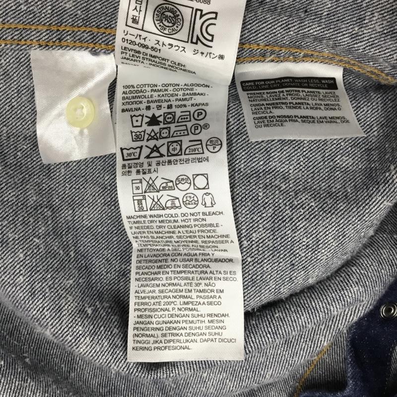 リーバイス Levi s シャツ、ブラウス 長袖 デニムシャツ M 無地 インディゴ / インディゴ /  メンズ USED 古着 中古 10108919